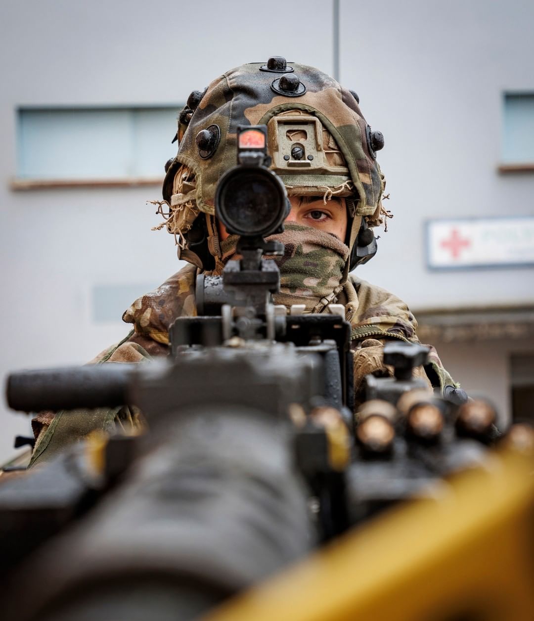 Tactical Tea - .50 calibre weapon system manned by a soldier from ...