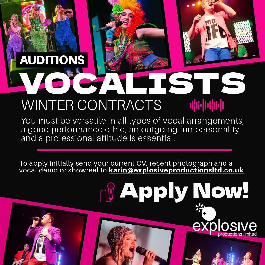 🪩 CALLING ALL SINGERS 🪩 We... - Explosive Productions Ltd