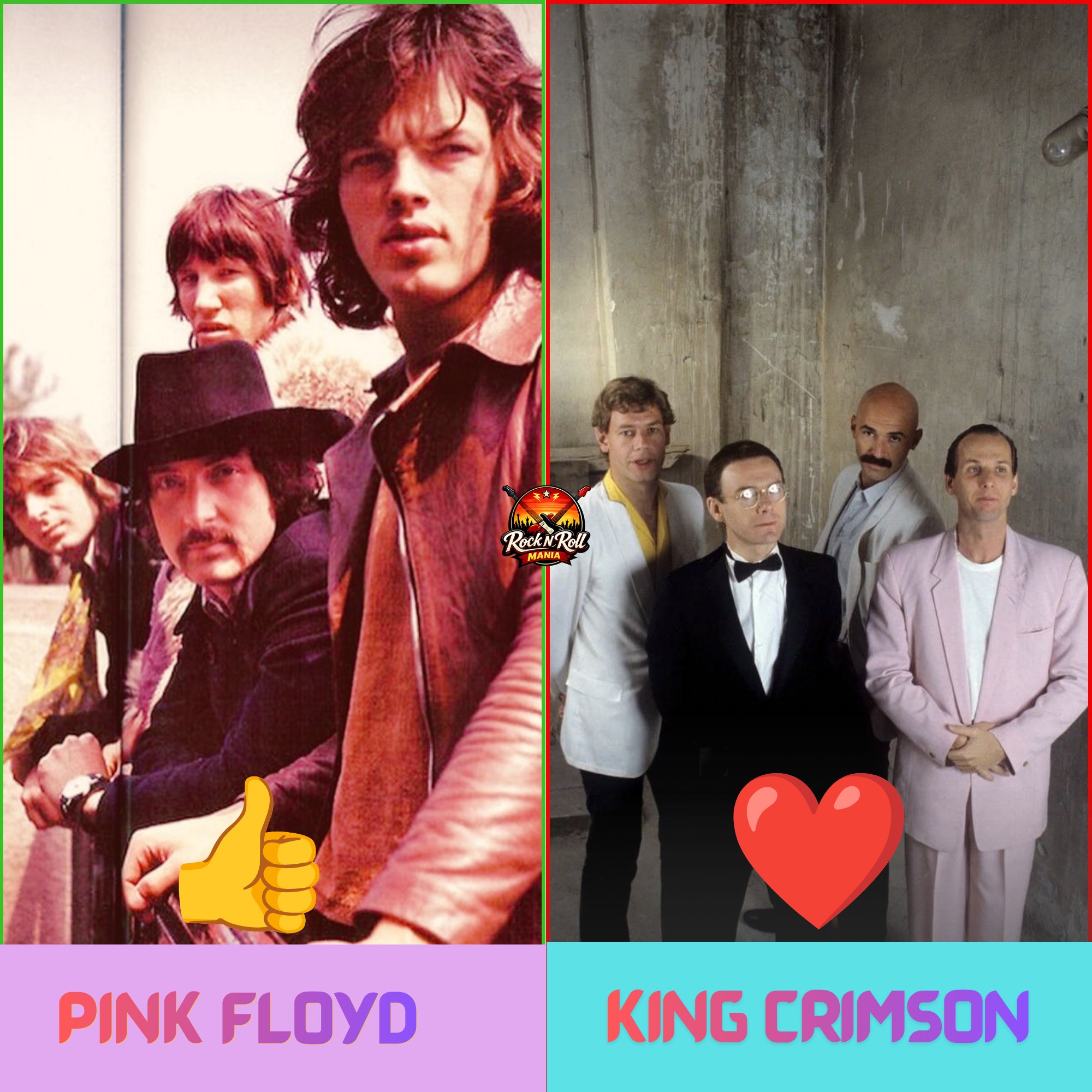 Pink Floyd Vs King Crimson 🤘❤️