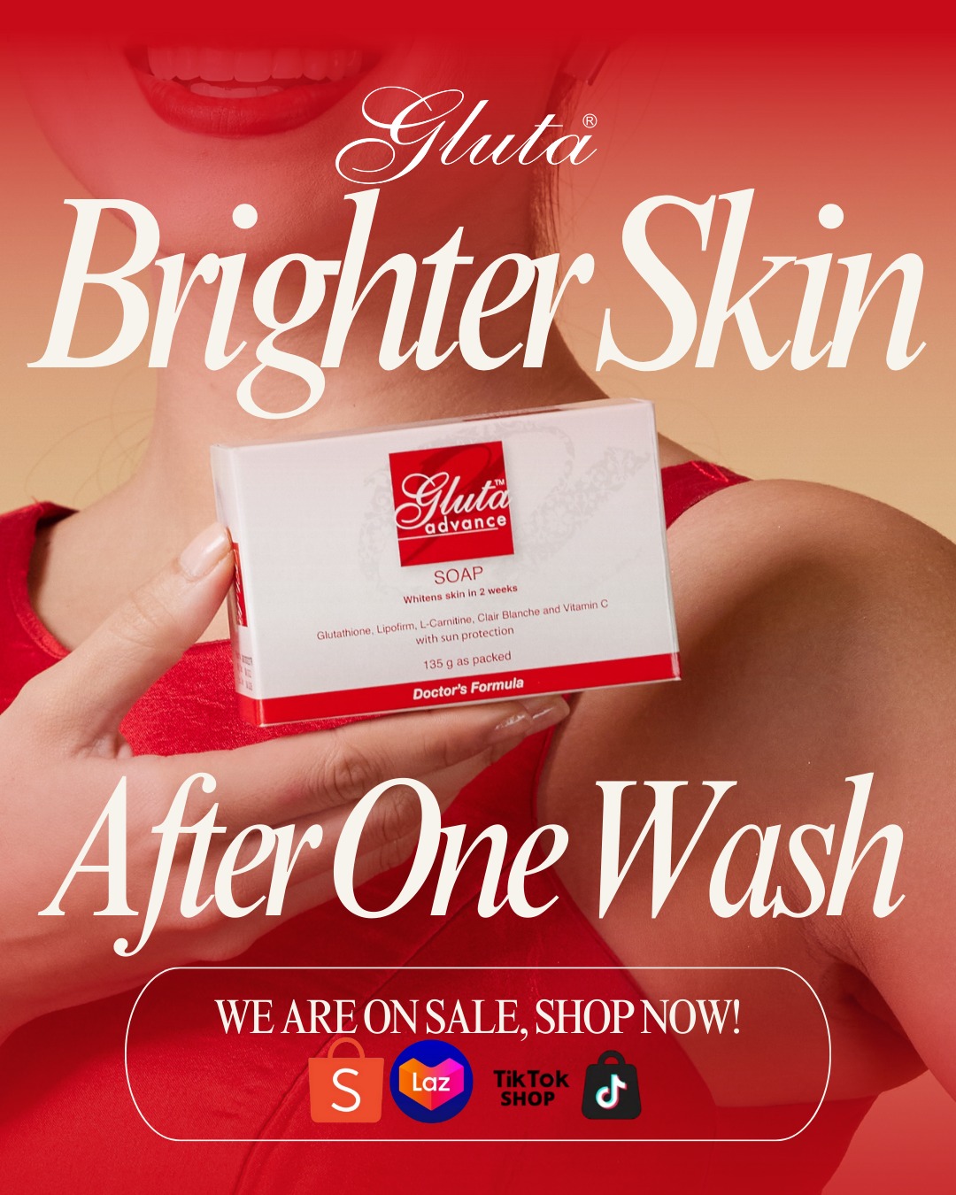 glutathione soap advertisement Gluta Advance's can whiten and brighten your skin in just 2 weeks! Links here👇 🛍️ TIKTOK: https://www.tiktok.com/@thegooddermaph 🛍️ LAZADA: www.lazada.com.ph/shop/the-good-derma/ 🛍️ SHOPEE: https://shopee.ph/the.good.derma #StandoutandShine Amino Acid Catabolism |