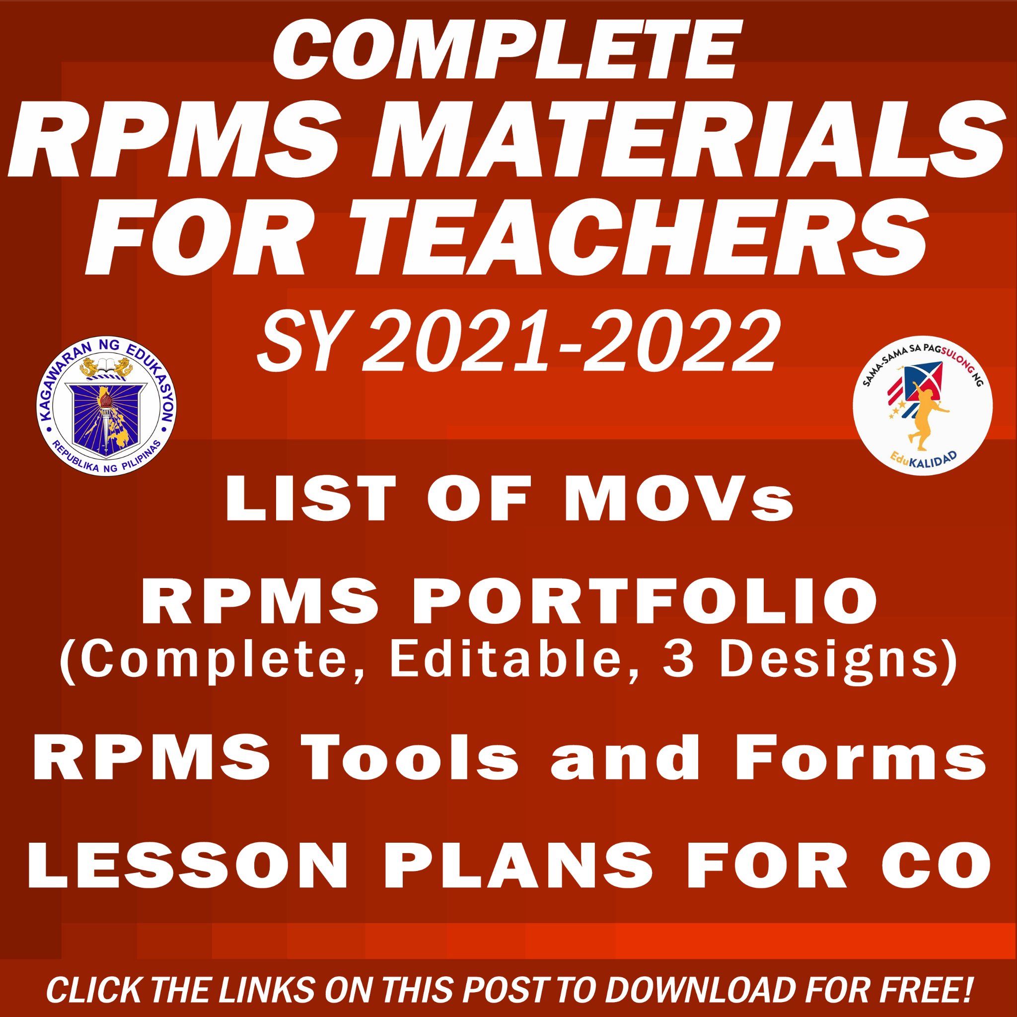 DepEd Click - COMPLETE RPMS MATERIALS for Teachers SY... | Facebook