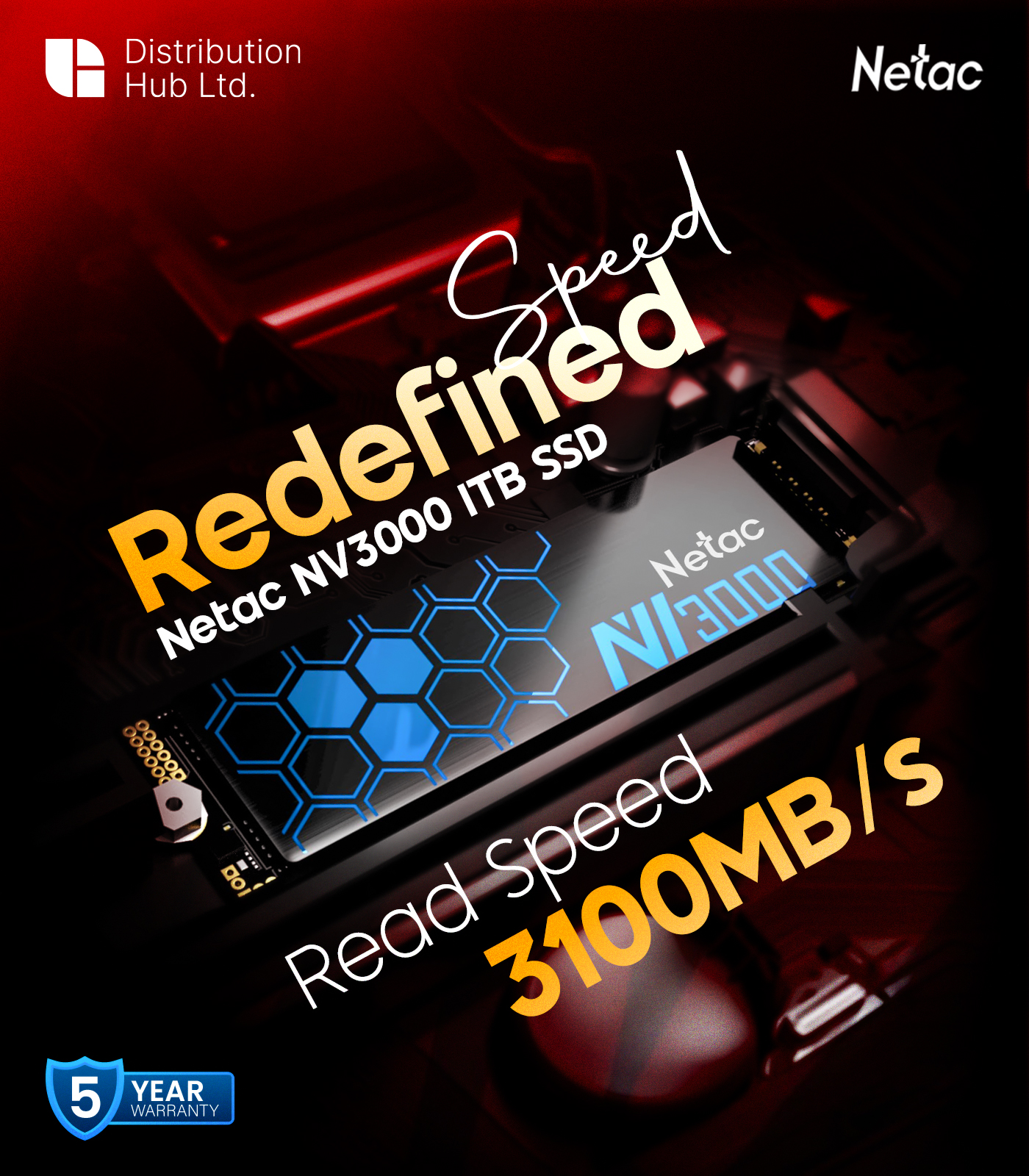Netac NV3000 1TB SSD with 3100MB/s read speed