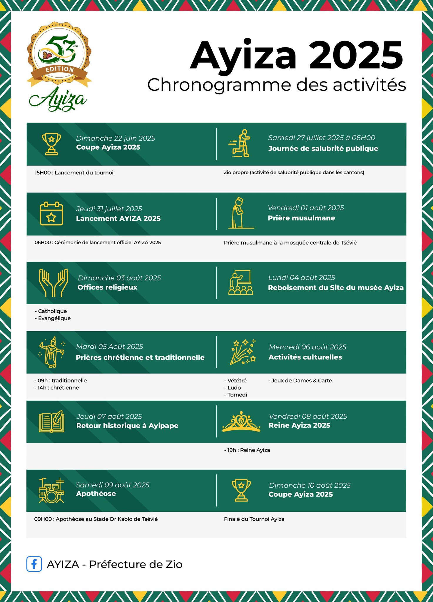 Le Conseil Supérieur des Chefs... - AYIZA - Préfecture de Zio | Facebook