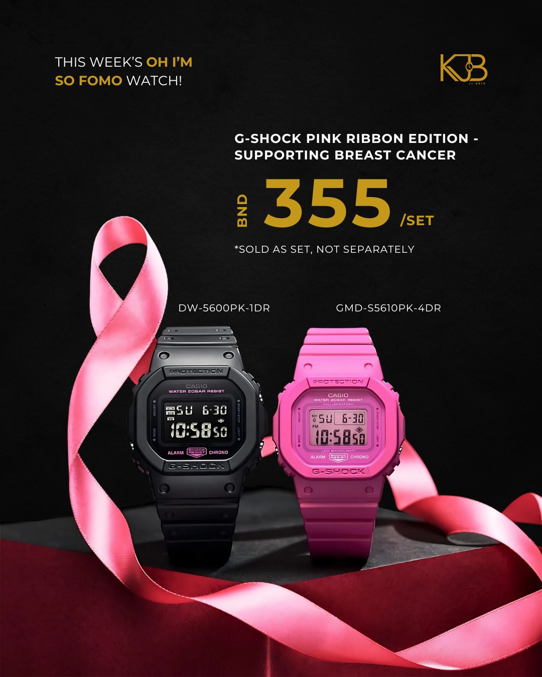 Strength in Style, Power in Purpose 🎀 The G-Shock Pink Ribbon