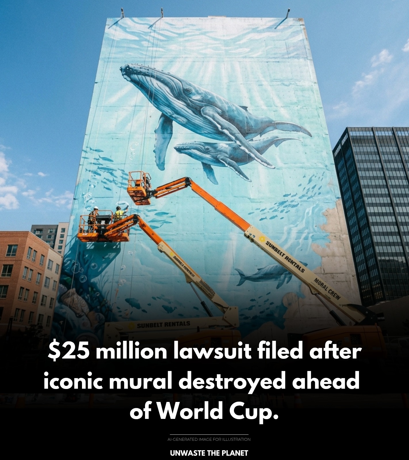 Environmental artist Robert Wyland has filed a $25 million federal