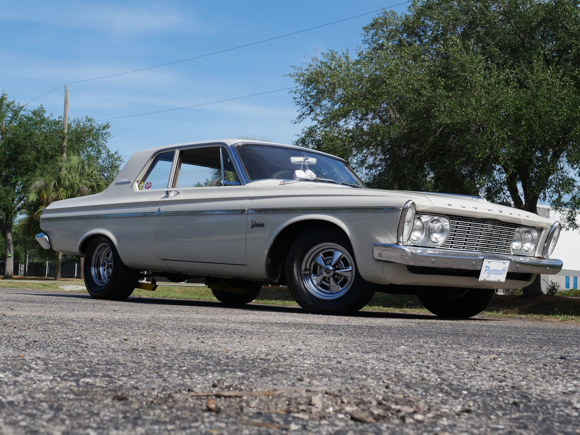 This 1963 Plymouth Belvedere is powered by a 318ci V8 engine