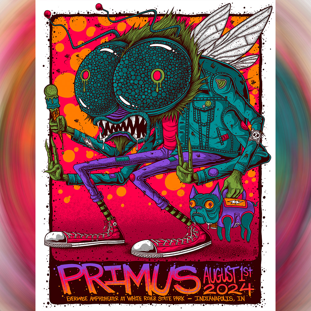 The poster for the show in Irving, TX is designed by