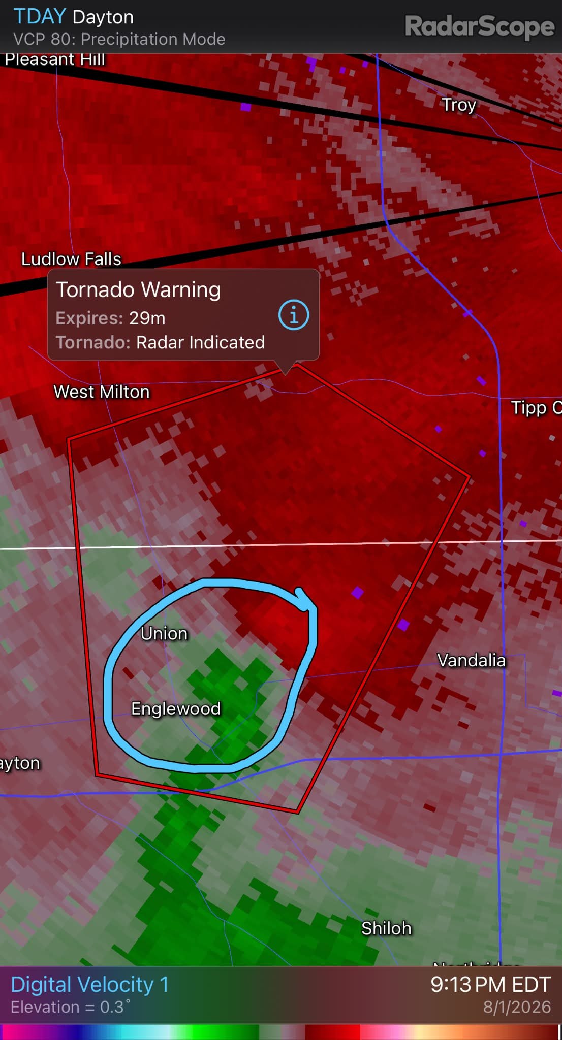 Update: Tornado Warning issued June 18 at 12:25AM EDT until June