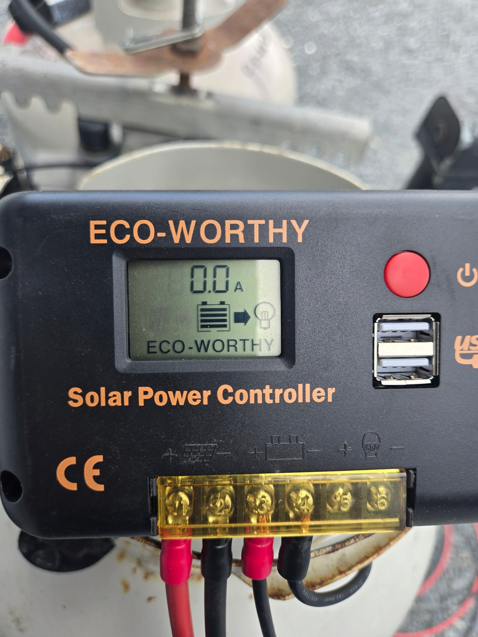 ECO-WORTHY Régulateur Panneau Solaire 40A 12V/24V MPPT - Contrôleur Charge Intelligent Écran LCD 2 Ports USB Efficacité 99%