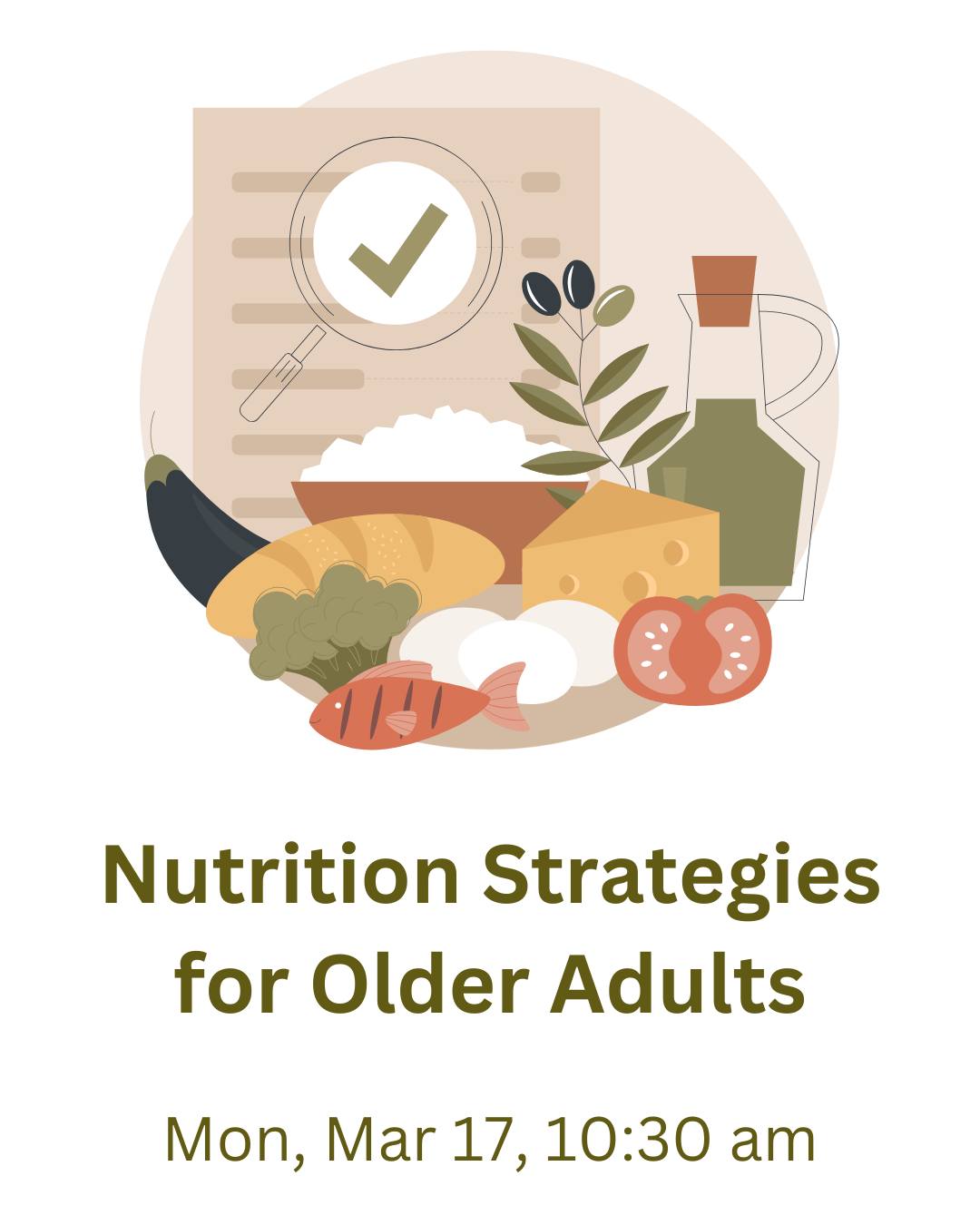 Waynesboro - Nutrition Strategies for Older Adults Mon, Mar 17, 10:30 ...