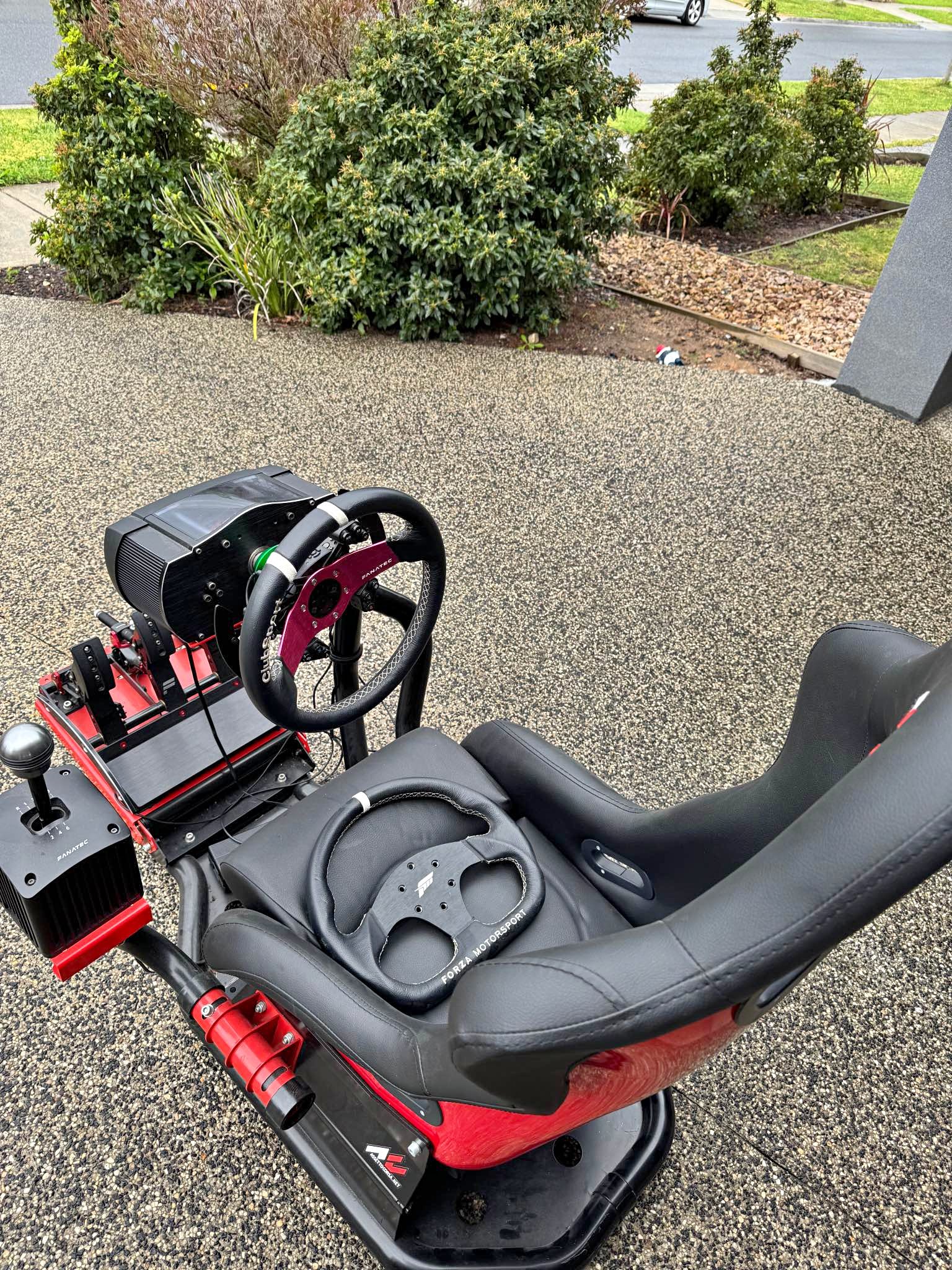 Custom Sim Racing Rig, Fanatec Setup (Needs Repair) - Car Suspension ...