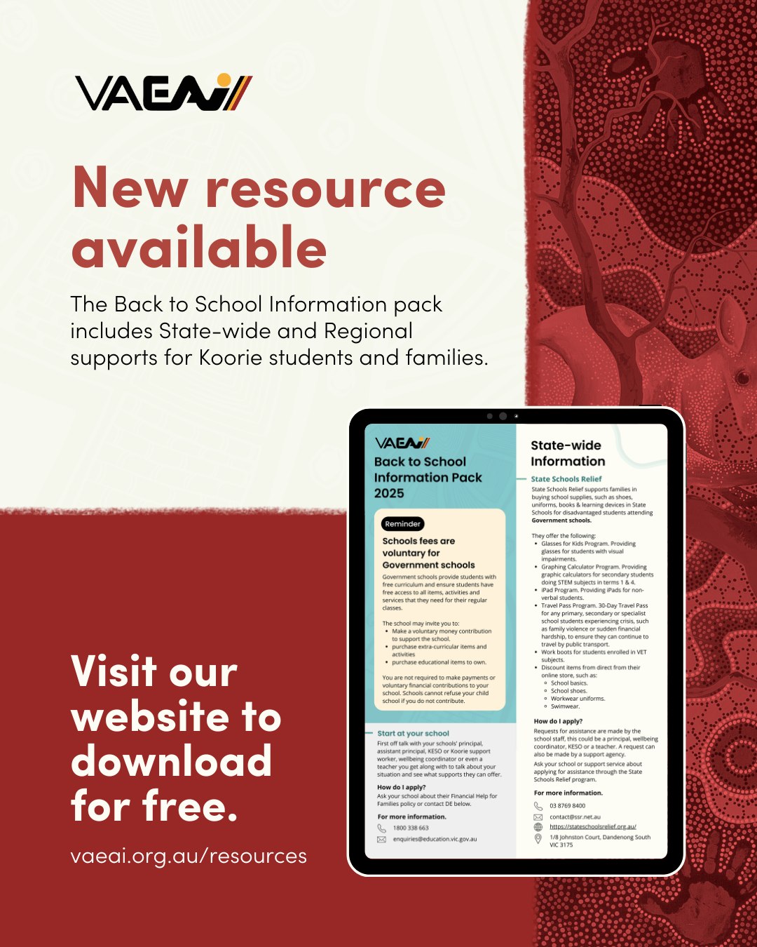 NEW... - Victorian Aboriginal Education Association Inc. | Facebook