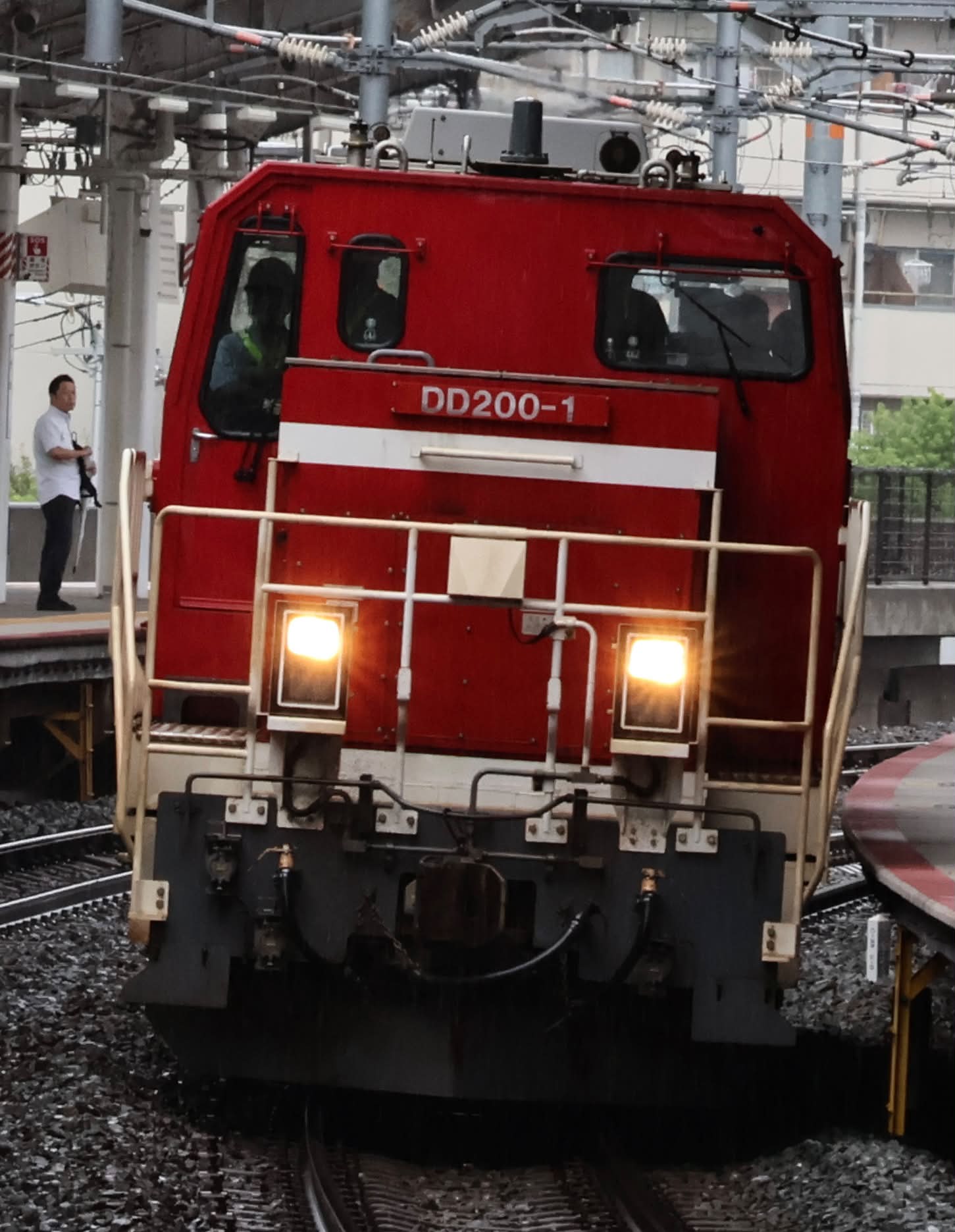名鉄金山駅で撮影した急行知多半田行きは、金山駅発の電車の中で、1日1