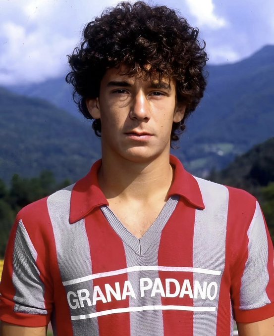 Gianluca Vialli with Cremonese in 1982. He made his senior debut