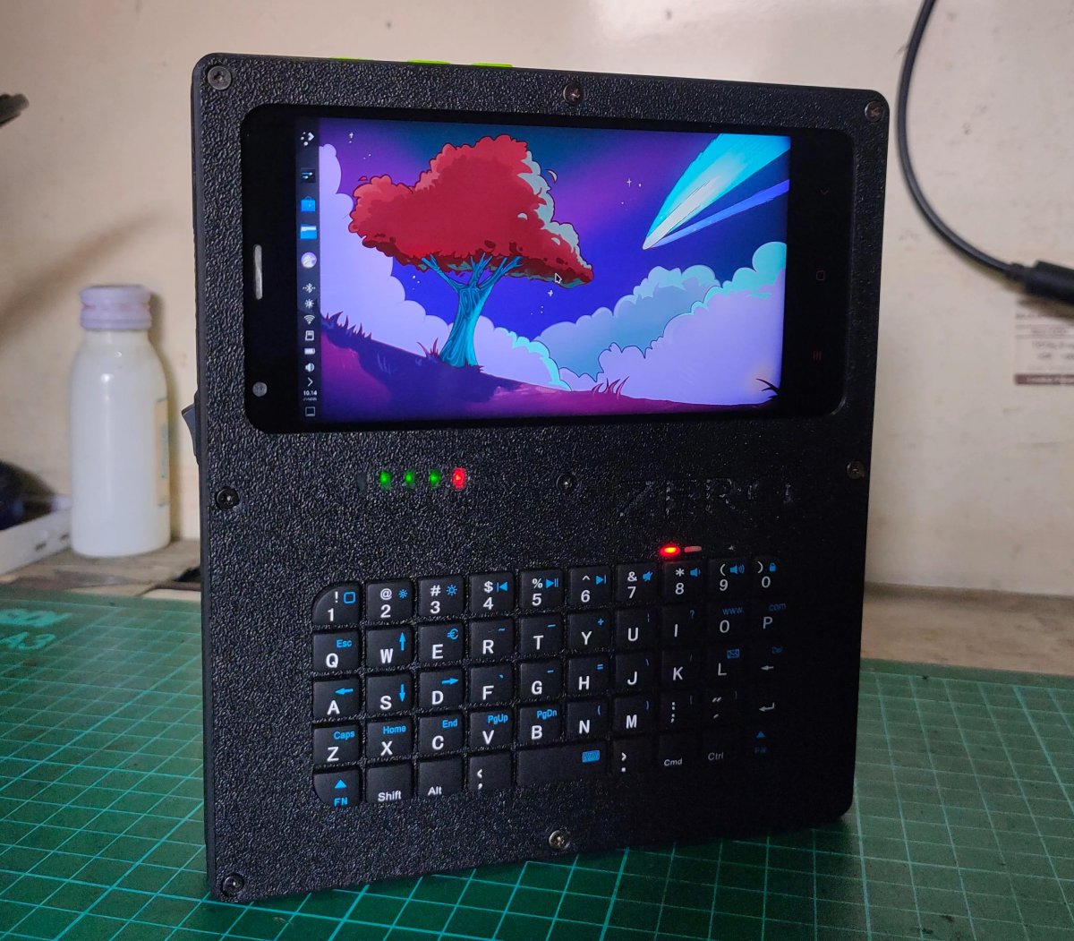 Go - This handheld Linux PC is made from an old Android phone, a thumb ...