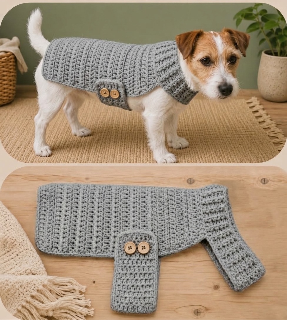 Free Crochet Dog Outfit Template