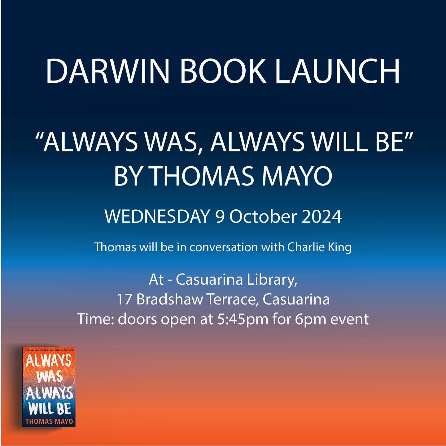 📚 Join Us for the Launch of... - City of Darwin Libraries