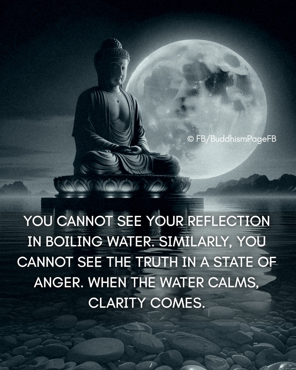Buddhism - Think about it: You look into a pot of boiling water — what ...