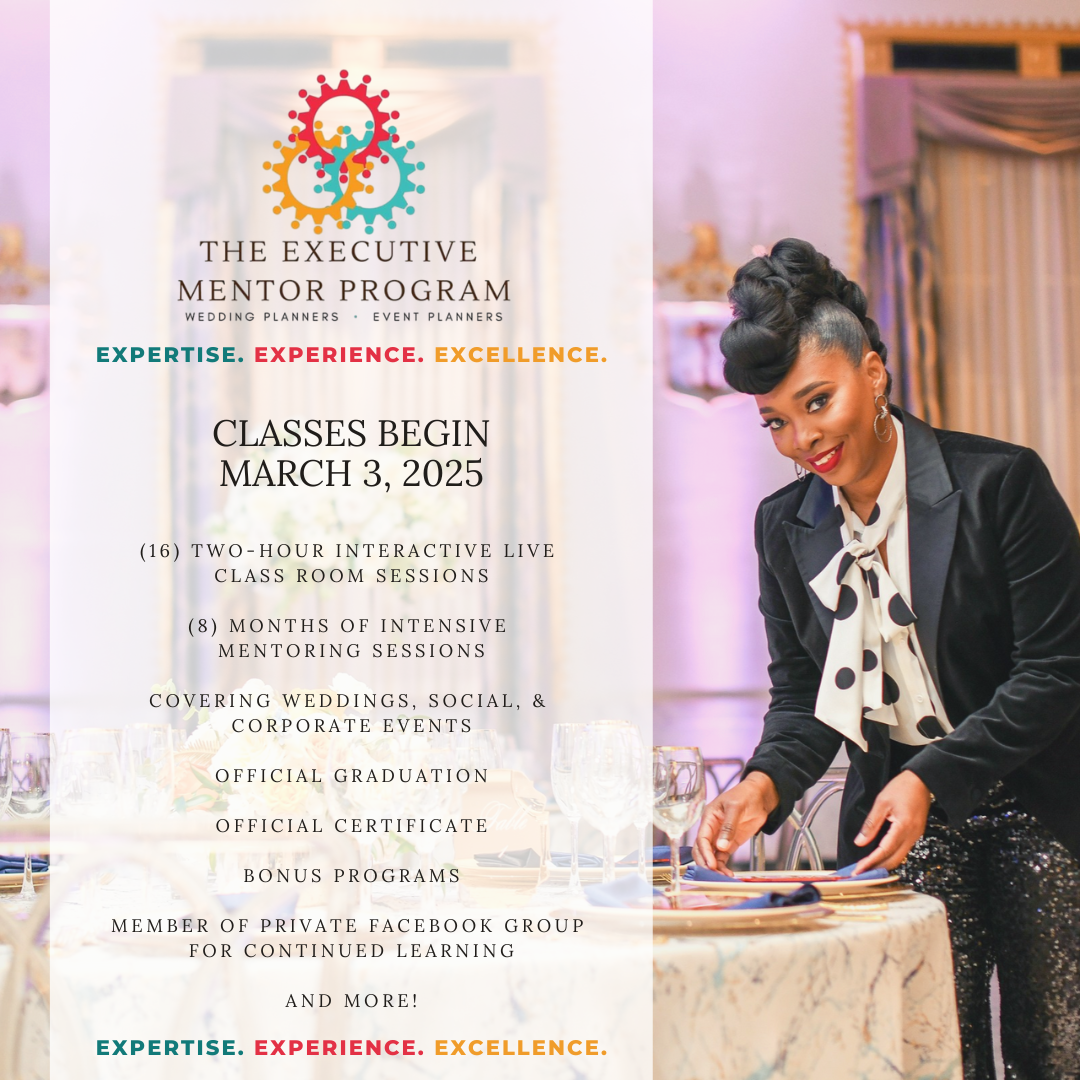 The Executive Mentor Program - for Wedding & Event Planners