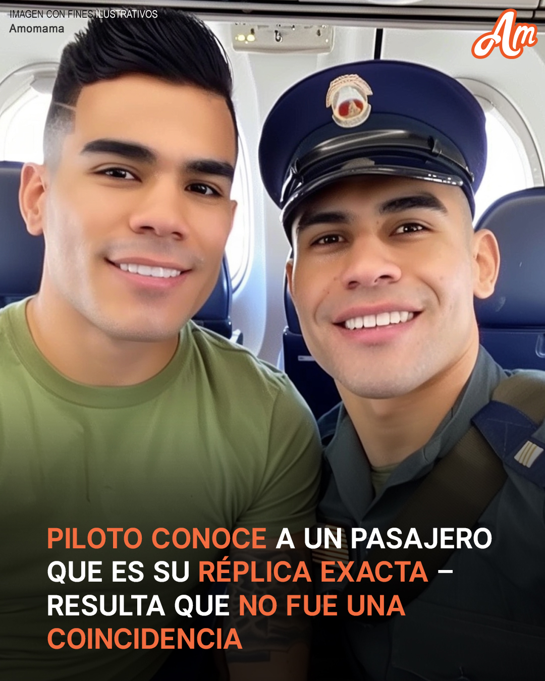 AmoMama - Después de estacionar el avión, el capitán y su primer ...