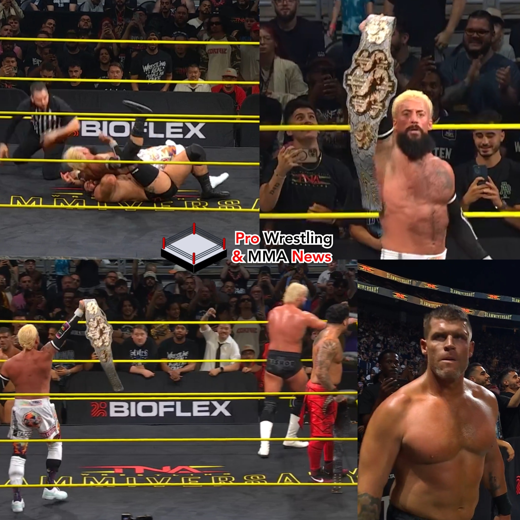 Pro - Team Fourth Rope defeated Team TNA!!! Real 1 got the pin on Jake ...