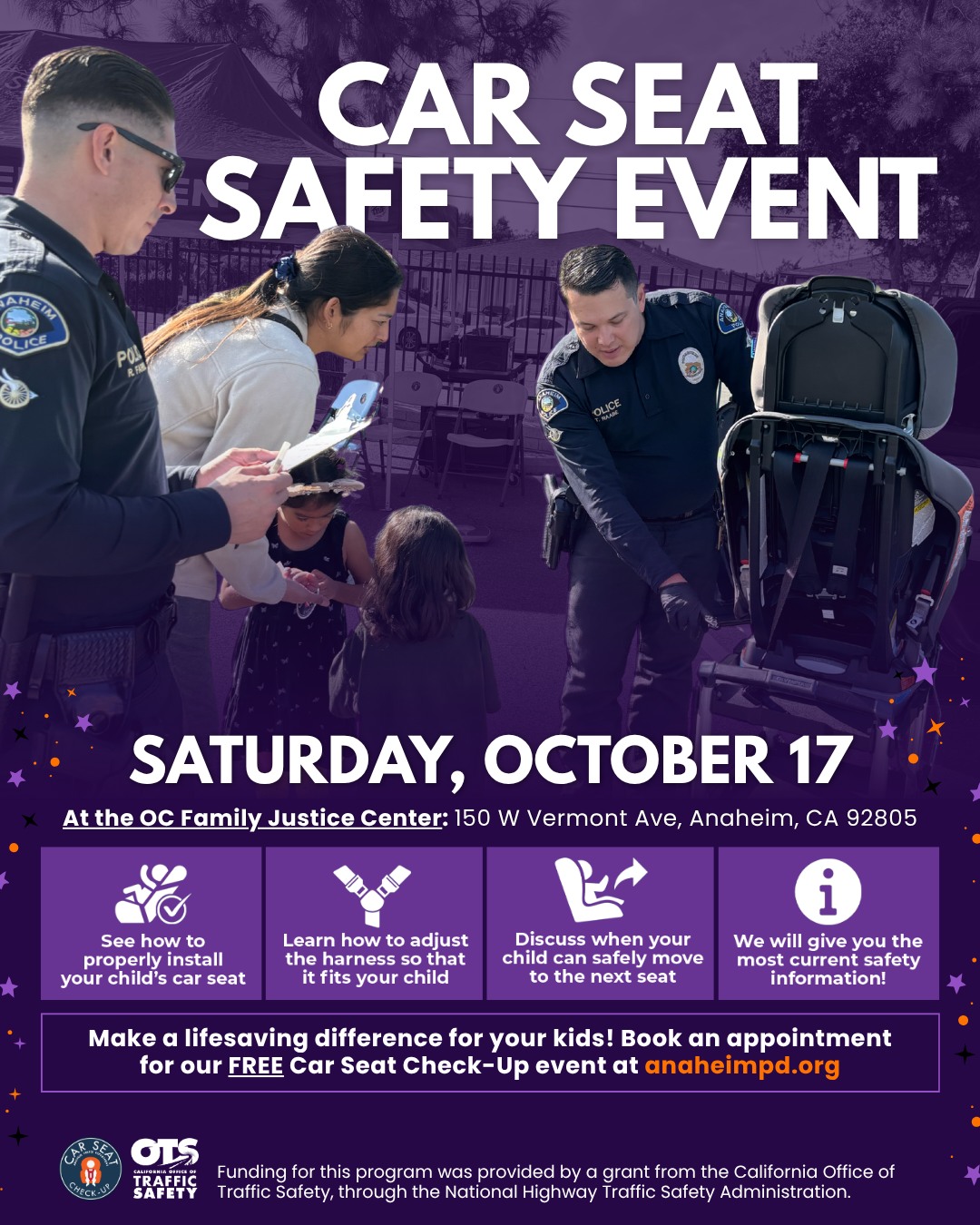 Free Car Seat Safety Inspections & Installations