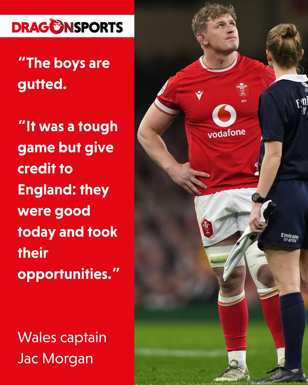 DragonSports - Back-rower Jac Morgan was a man of few words after Wales ...