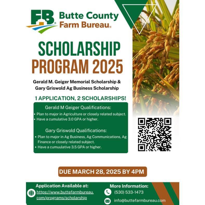 Butte - 🎓Attention high school seniors planning to major in agriculture ...