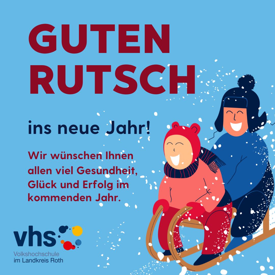 Volkshochschule - 🎆 Guten Rutsch! 🎆 Wir, das Team der vhs im Landkreis ...