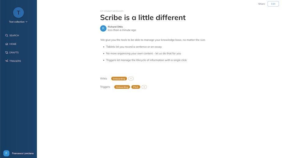 Scribe