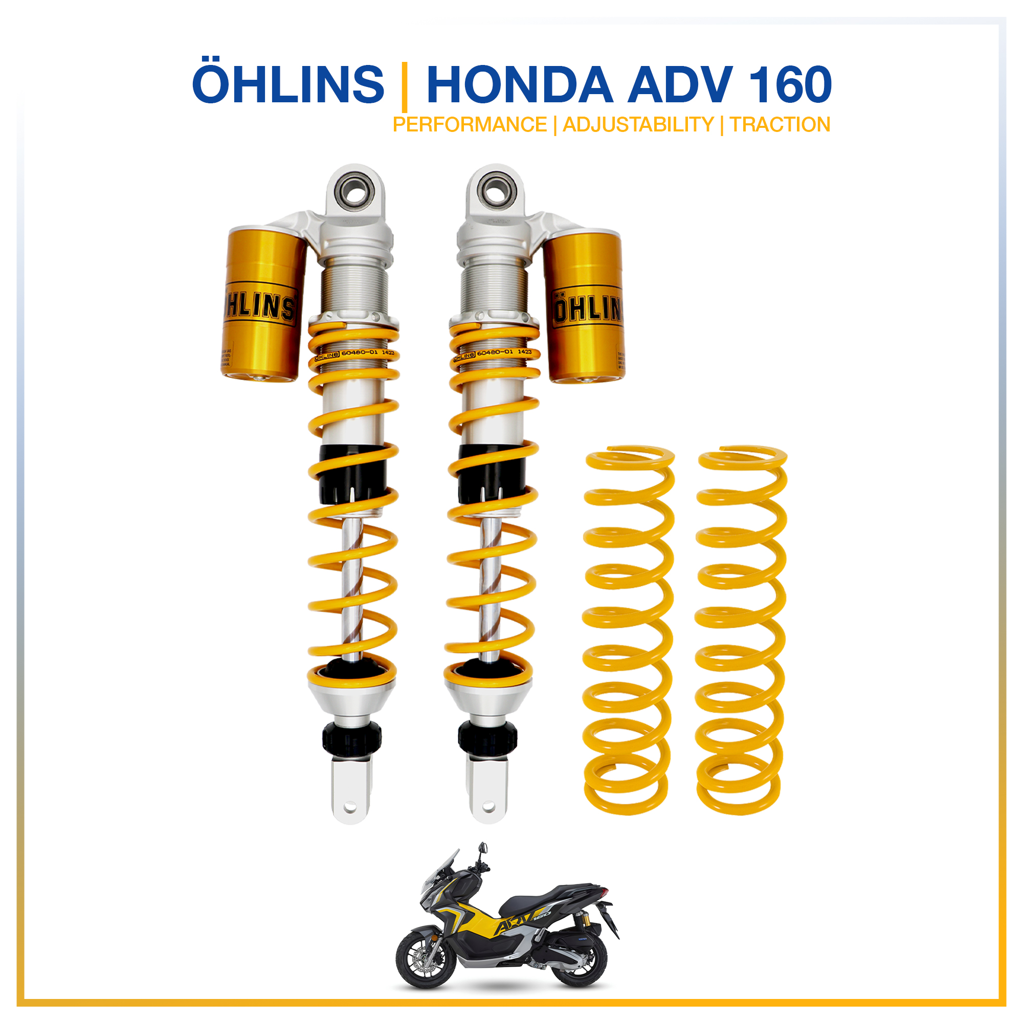 Öhlins - Take your Honda ADV 160 to the next level with these Öhlins ...