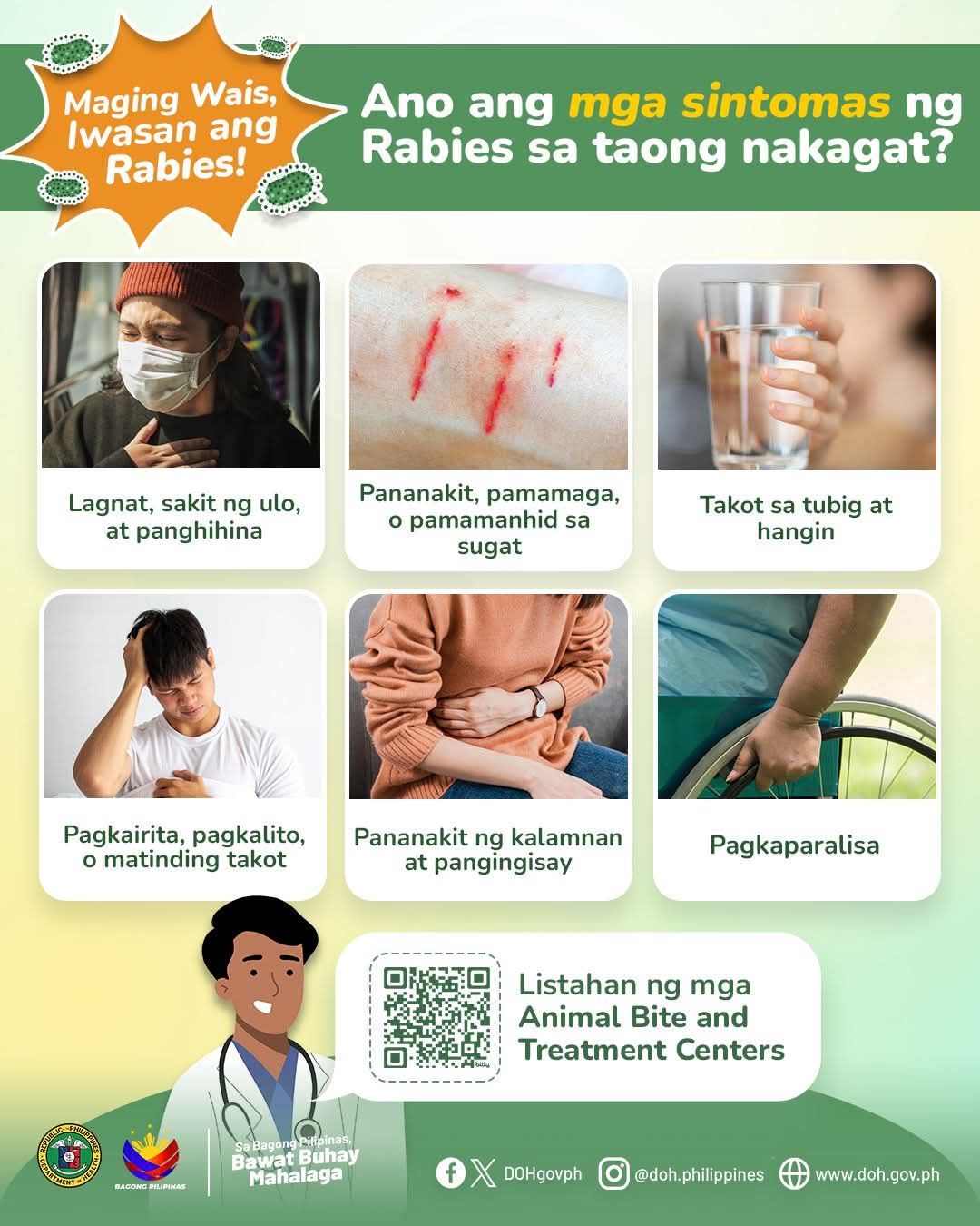 DOH - ⚠️ Sintomas ng Rabies sa Tao: Huwag Balewalain! 🛑 🚨 Kung nakagat ...