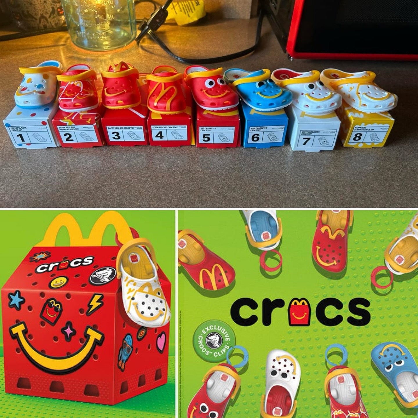 Some people already completing the Crocs McDonalds set! Thanks FB 
