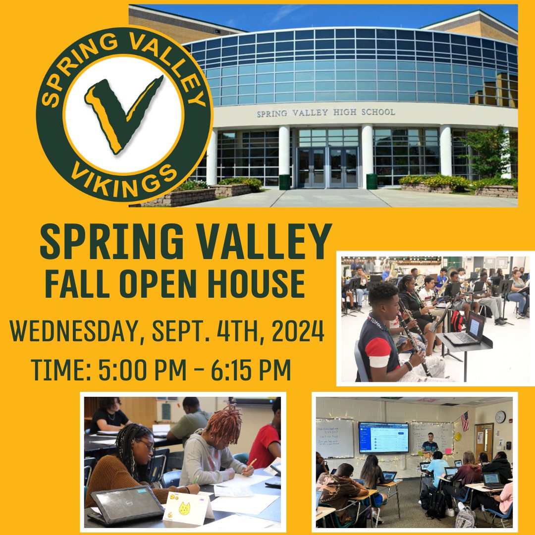 Join us for an Open House at... - Spring Valley High School | Facebook