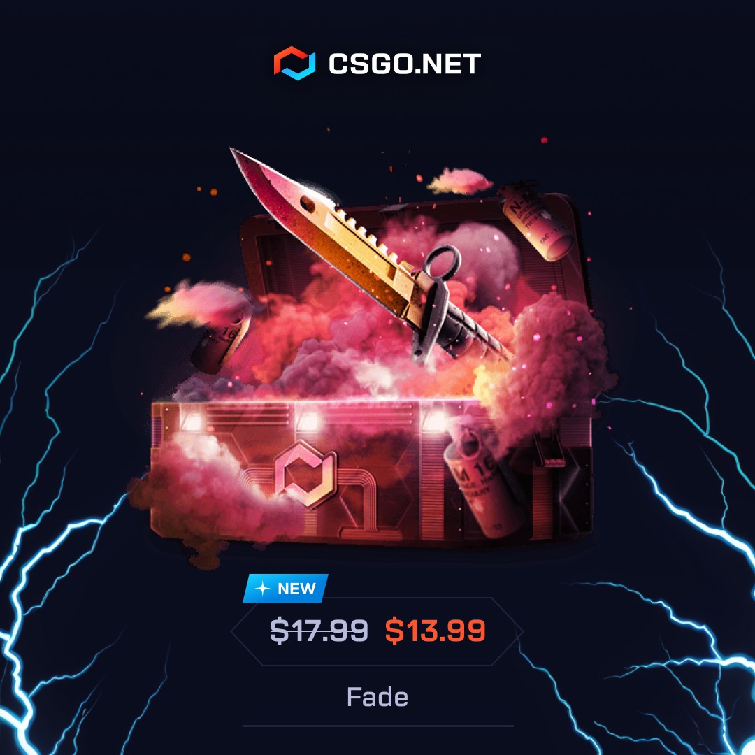 CSGO.net - 🔥 Fade Case dropped on CSGO.net 💎 Price: $13.99 with bonus ...
