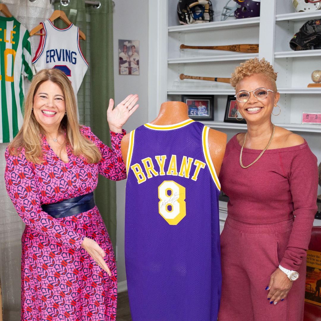 🏀 This one's a slam dunk! Kobe Bryant's No. 8 jersey—game-worn and autographed. 🌟 #Nostalgia Tune in Sunday at 6:30P