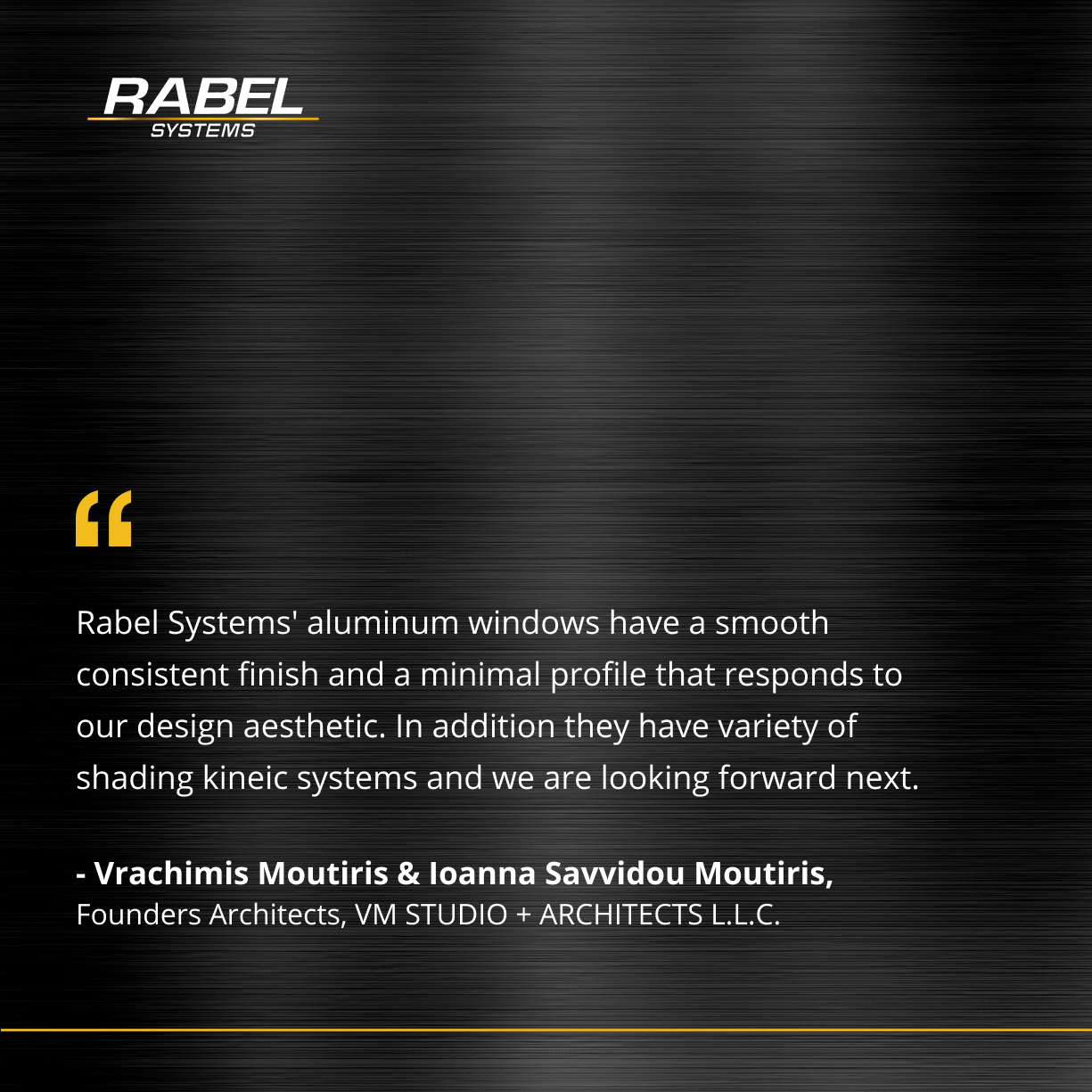 RABEL - Thank you to Vrachimis Moutiris and Ioanna Savvidou Moutiris ...