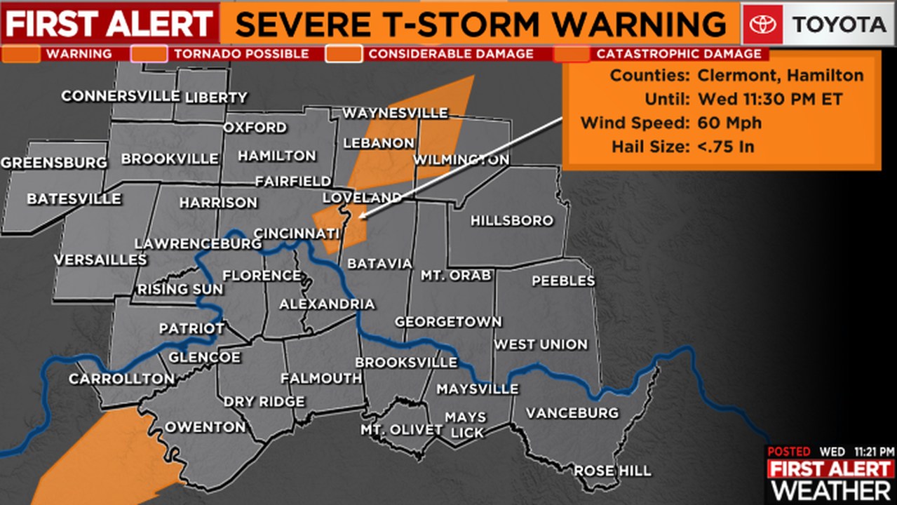 Ethan - A *SEVERE T-STORM WARNING* has been issued for highlighted ...