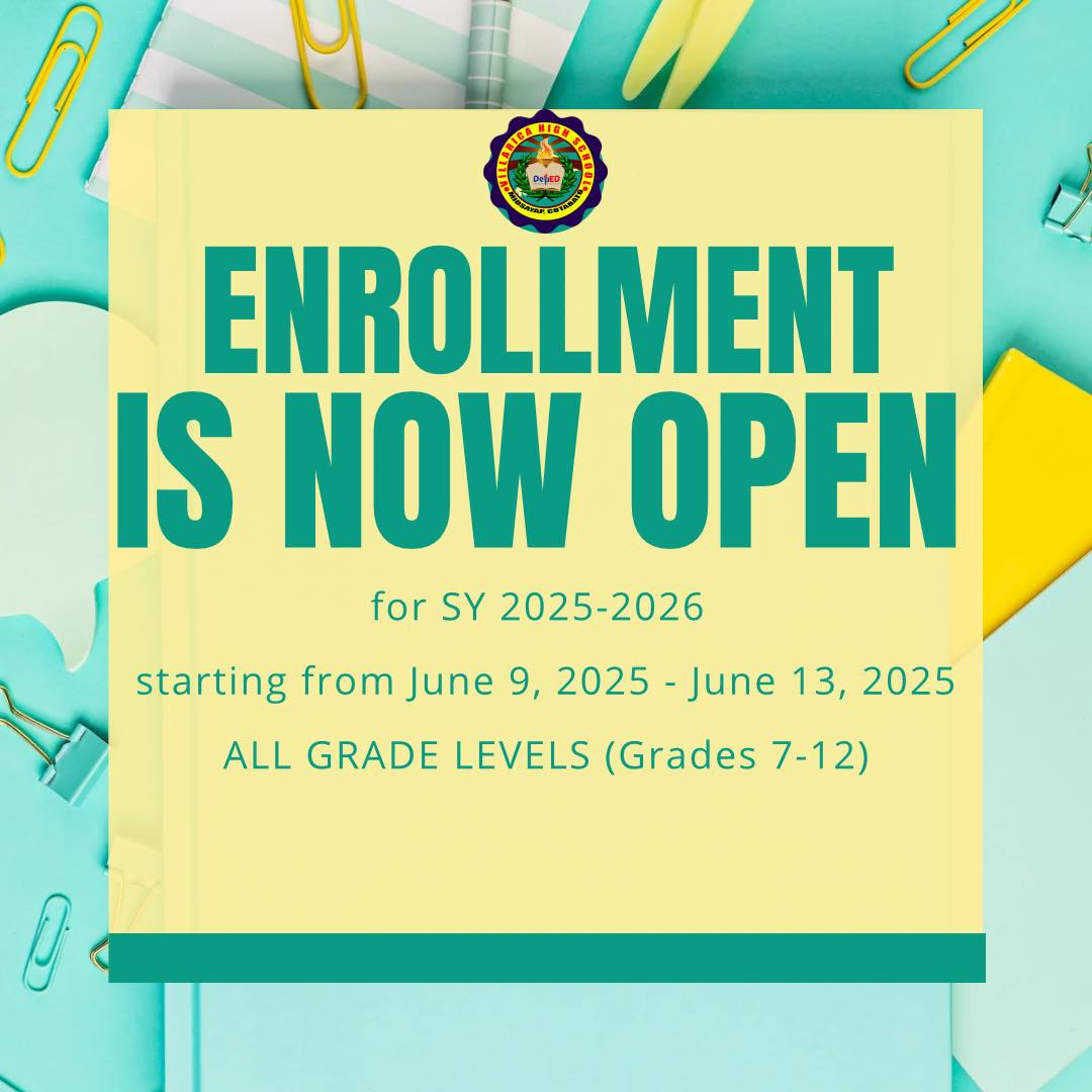 DepEd - ENROLLMENT ANNOUNCEMENT 📣 Enrollment is now open for incoming ...