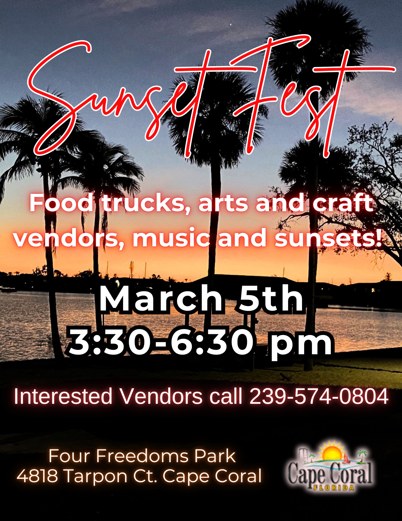 Join us for a fantastic evening at Four Freedoms Park on Wednesday 