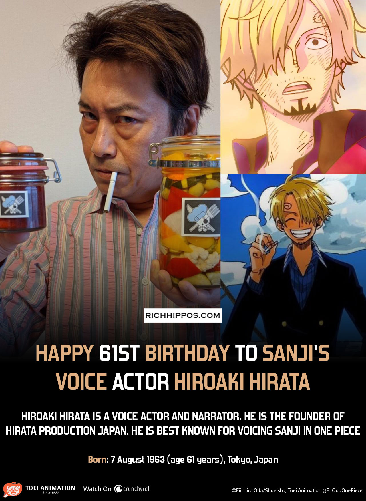 Happy 61st Birthday Legendary... - Eiichiro Oda 尾田 栄一郎