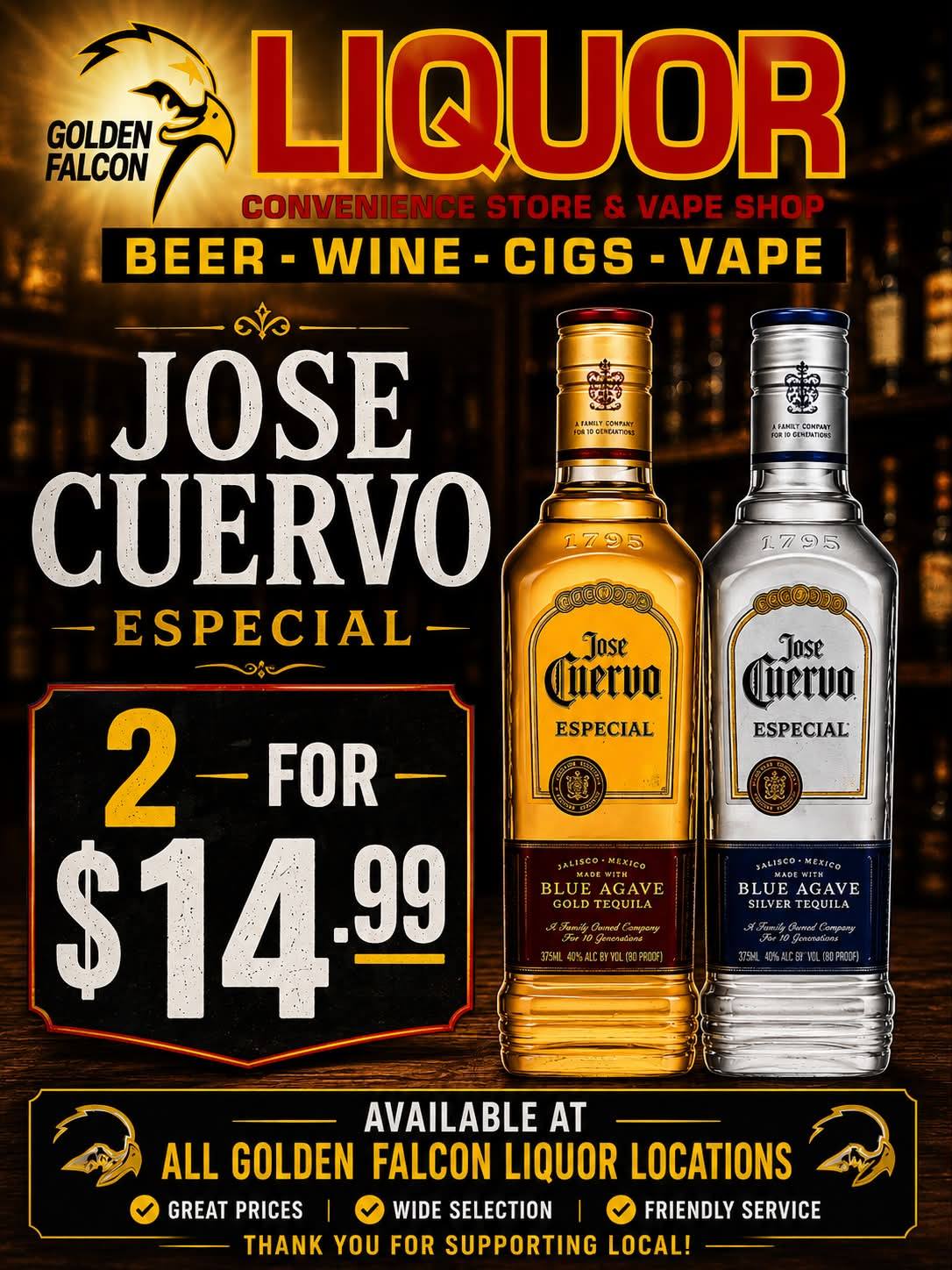tequila vape price Golden Falcon Liquor (@goldenfalcon.liquor) • Facebook Flavors :::Great Grape (Zero Nicotine) Drag H40 OS5000