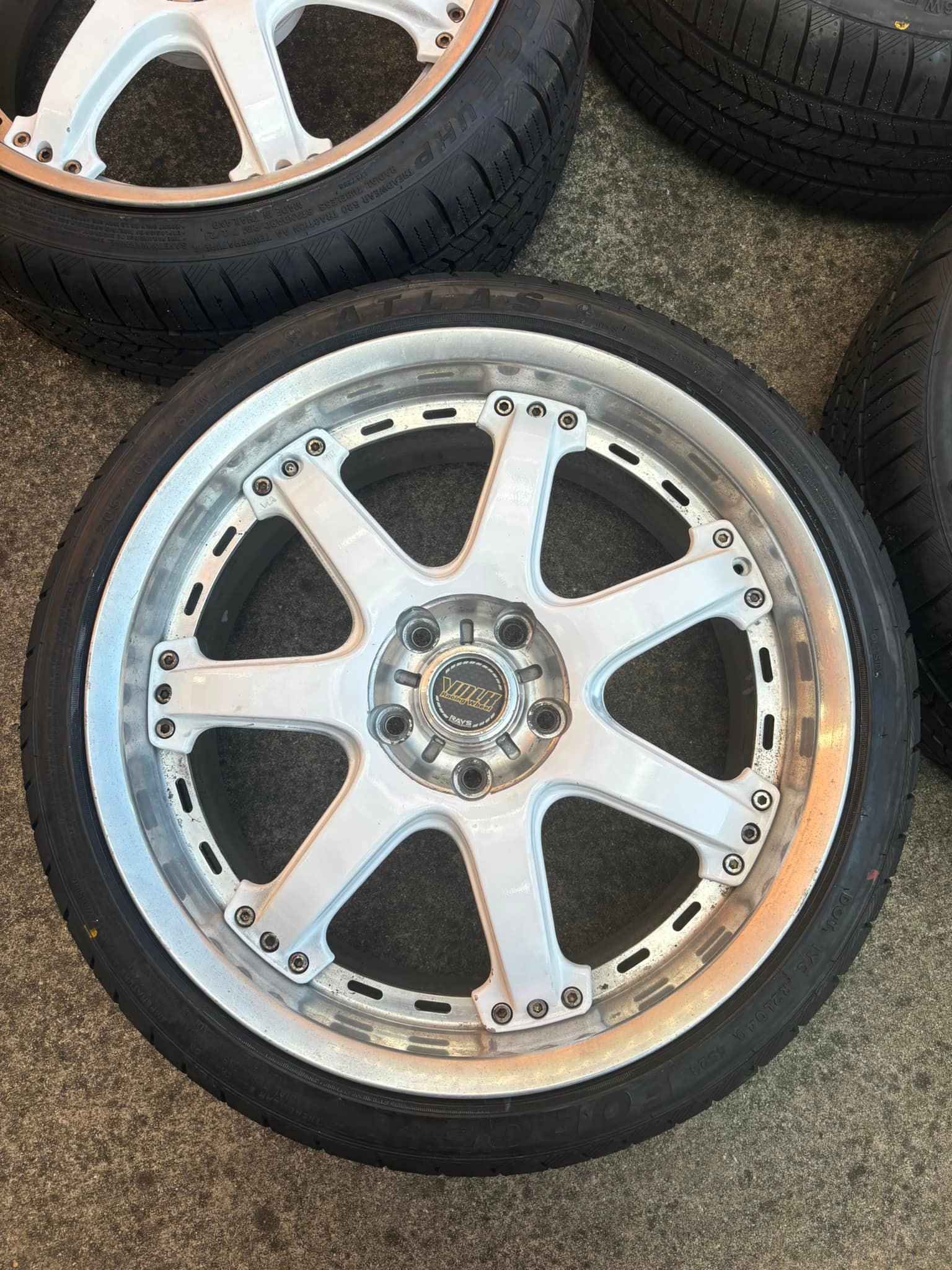 What is the backspacing for Volk GT-7 wheels for upsizing to 9.5 