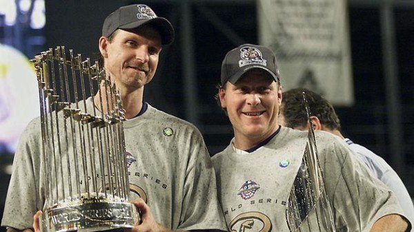 Co MVPs of the 2001 World Series, Randy Johnson and Curt Schilling