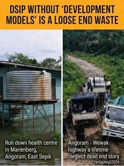 DSIP WITHOUT 'DEVELOPMENT MODELS' IS A LOOSE END WASTE Commentary by CYRIL GARE PAPUA New Guinea has just turned 50, yet the paradox of development without growth continues to haunt us. Since