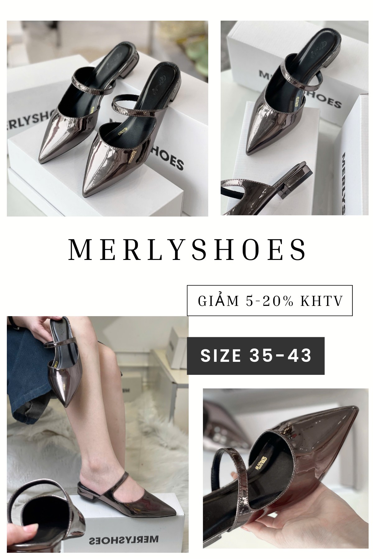Giày - GIÀY SỤC MŨI NHỌN QUAI NGANG ĐƠN GIẢN💥 Không cần cầu kỳ, chỉ cần ...