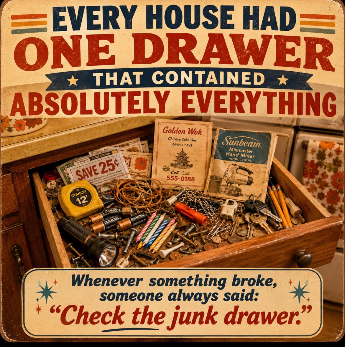 専用 US junk drawer／同梱割引 The Junk Drawer 🗄️ EVERY HOUSE HAD ONE DRAWER THAT CONTAINED