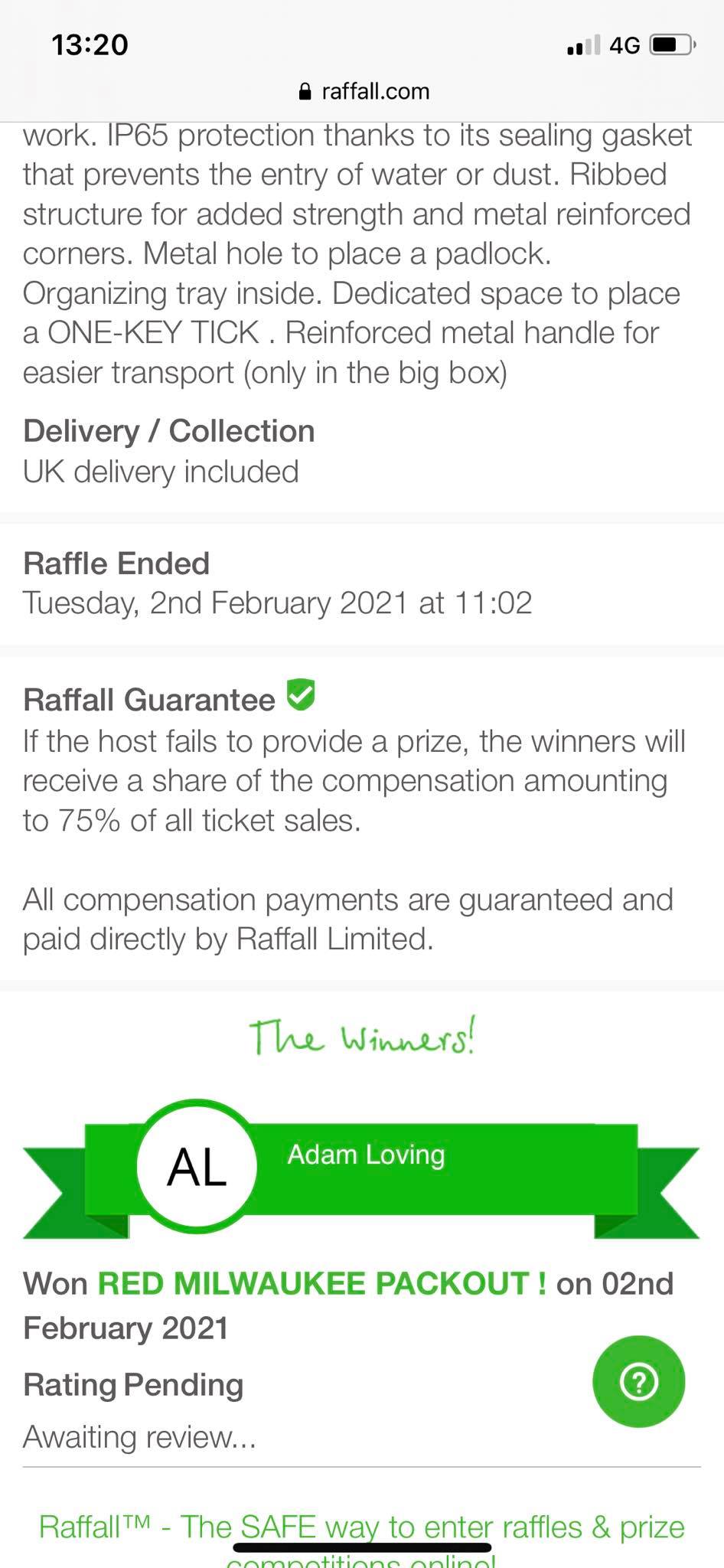 Tool Raffles Uk