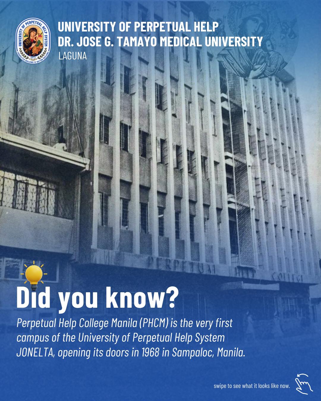 Did you know? Perpetual Help College Manila (PHCM) is the very first ...