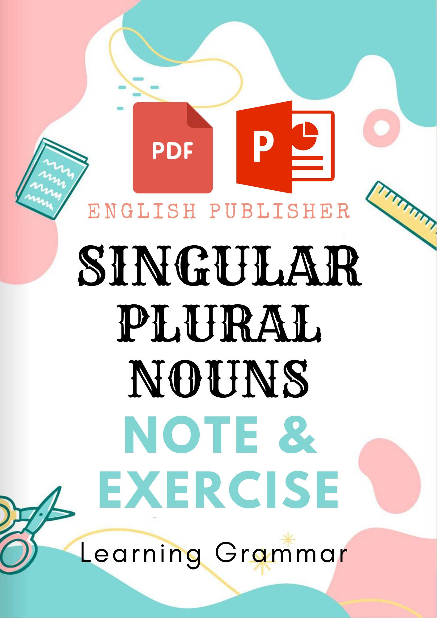 老师的话 - 今日推荐 ——单复数名词练习 Singular & Plural Nouns ...